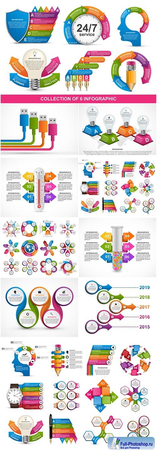 Infographics vector template for business presentations or information banner # 92