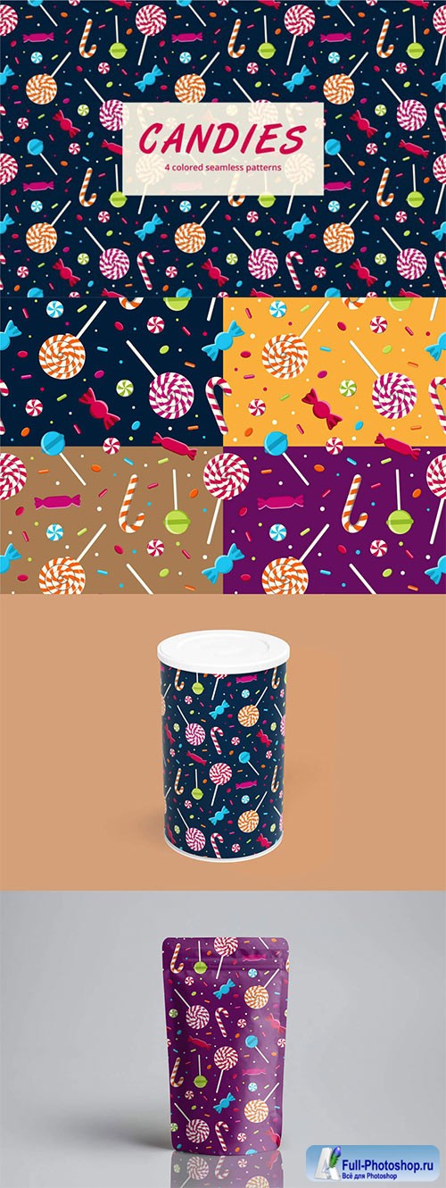 Candy Vector Seamless Pattern
