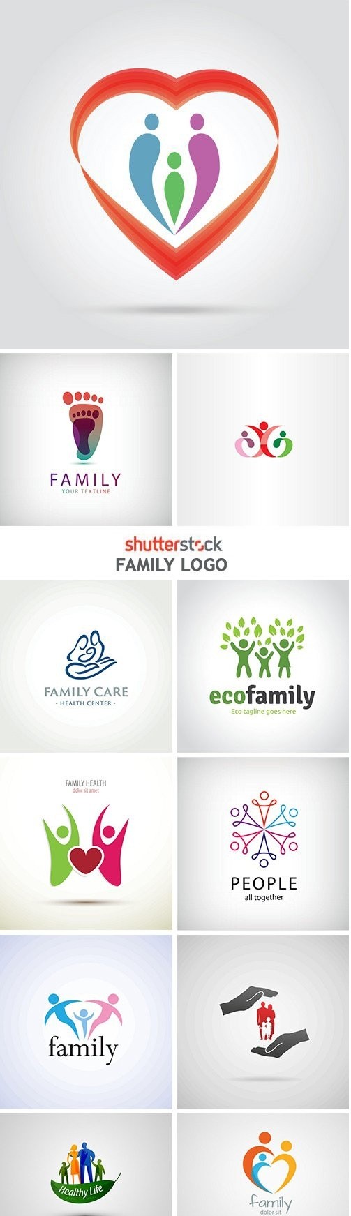 Family Logo  25xEPS