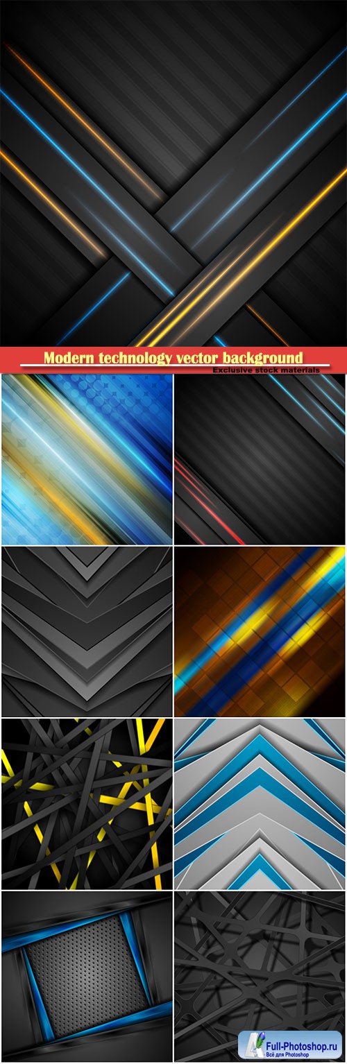 Abstract modern technology vector background