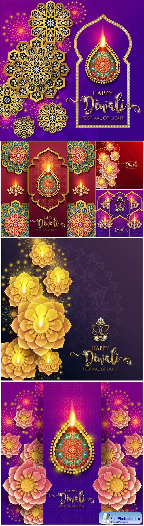 Diwali luxury vector background