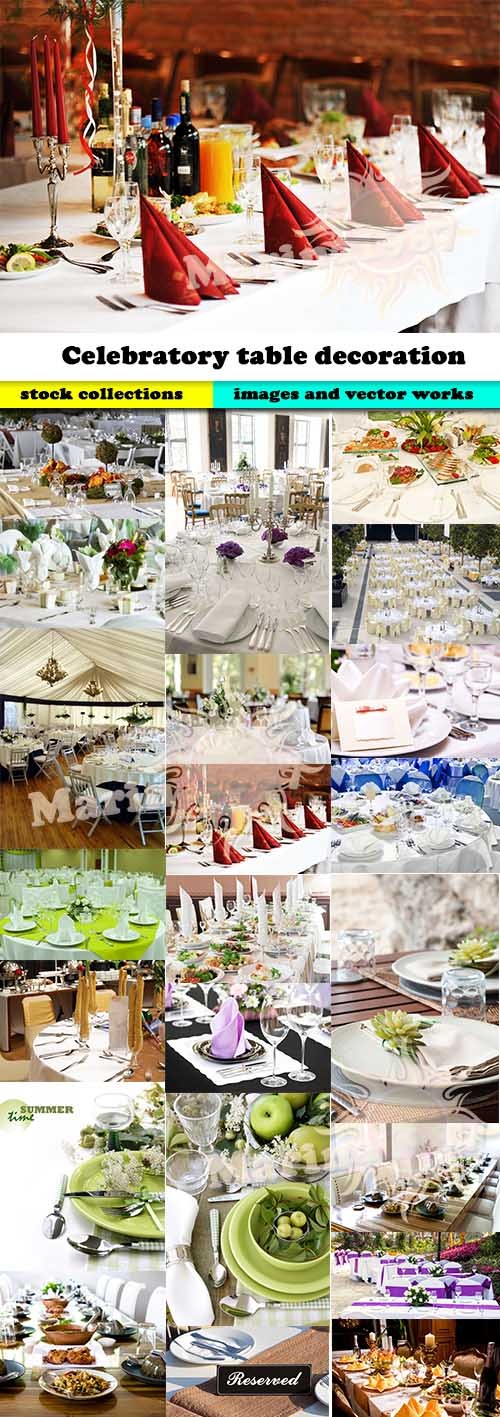 Celebratory table decoration Stock images - 25 HQ Jpg