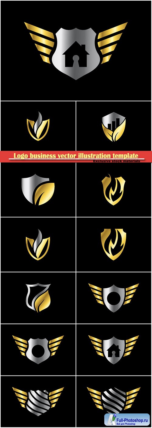 Logo business vector illustration template # 113
