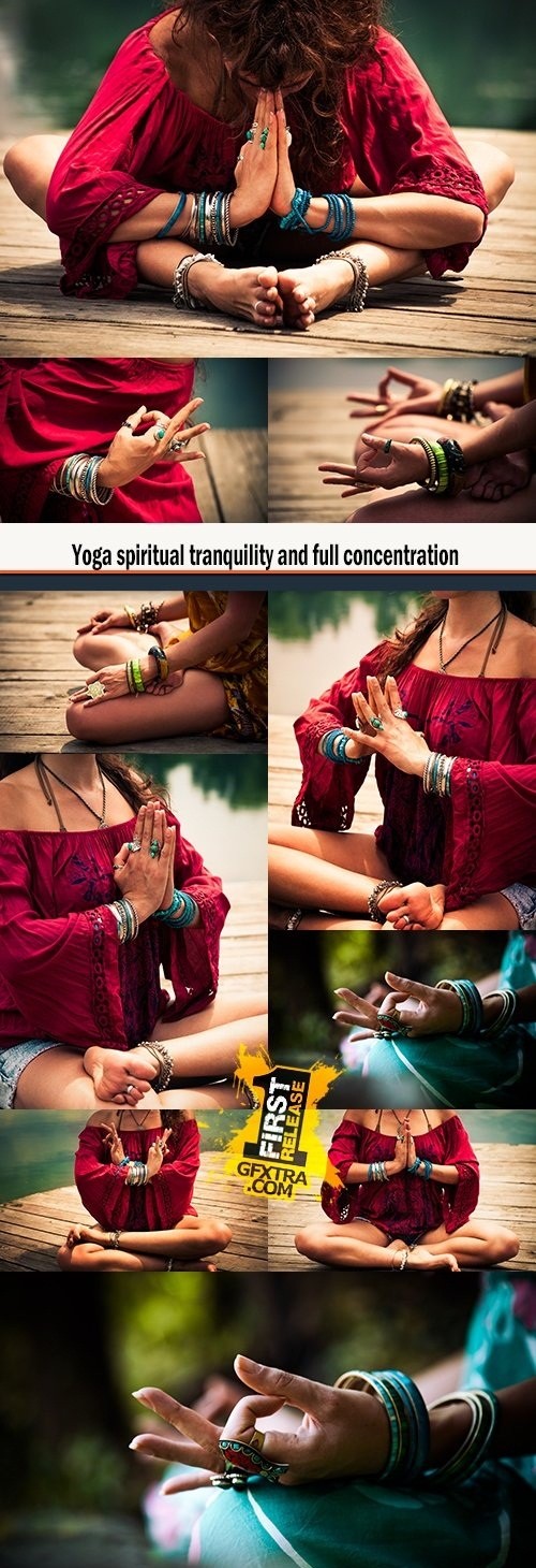 Yoga spiritual tranquility and full concentration