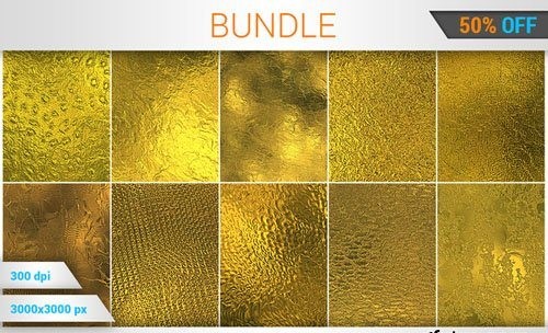 Golden Foil HD Texture Bundle (v 1) - CM 156125
