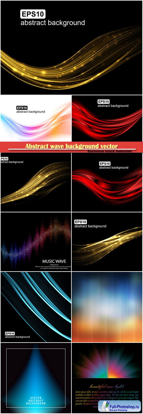 Abstract wave background vector illustration