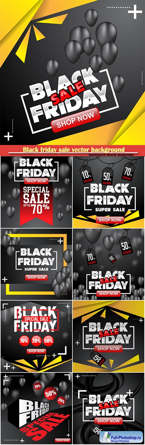 Black friday sale vector background