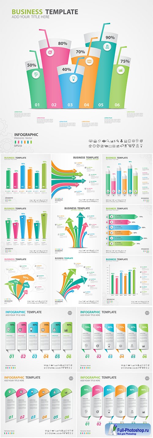 Infographics elements diagram vector illustration