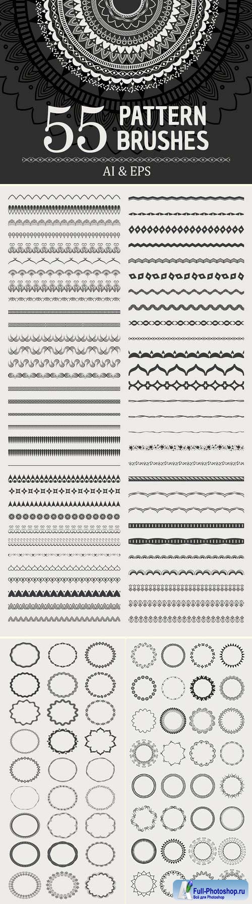 CM - 55 Vector Patterns Brushes 2915269