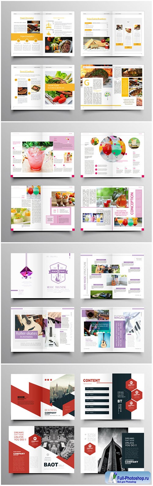 Brochure template vector layout design, corporate business annual report, magazine, flyer mockup # 230