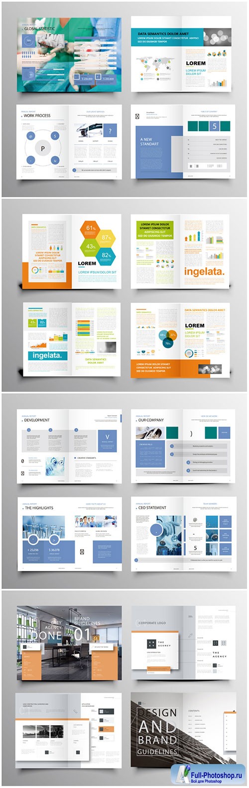 Brochure template vector layout design, corporate business annual report, magazine, flyer mockup # 234