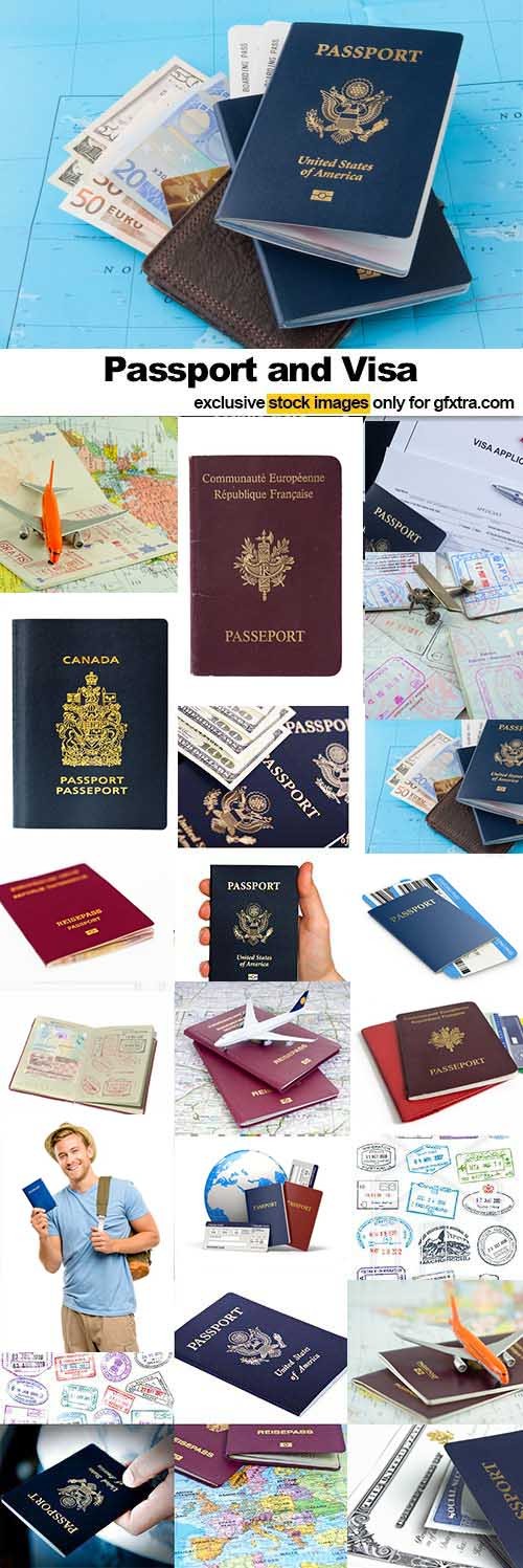 Fotolia - Passport & Visa 21xJPG & 4xEPS