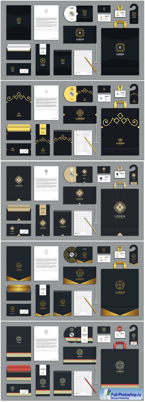 Corporate identity branding vector template