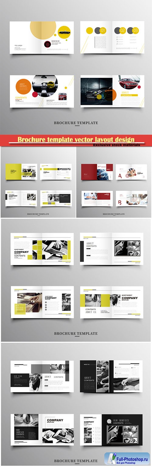Brochure template vector layout design, corporate business annual report, magazine, flyer mockup # 250