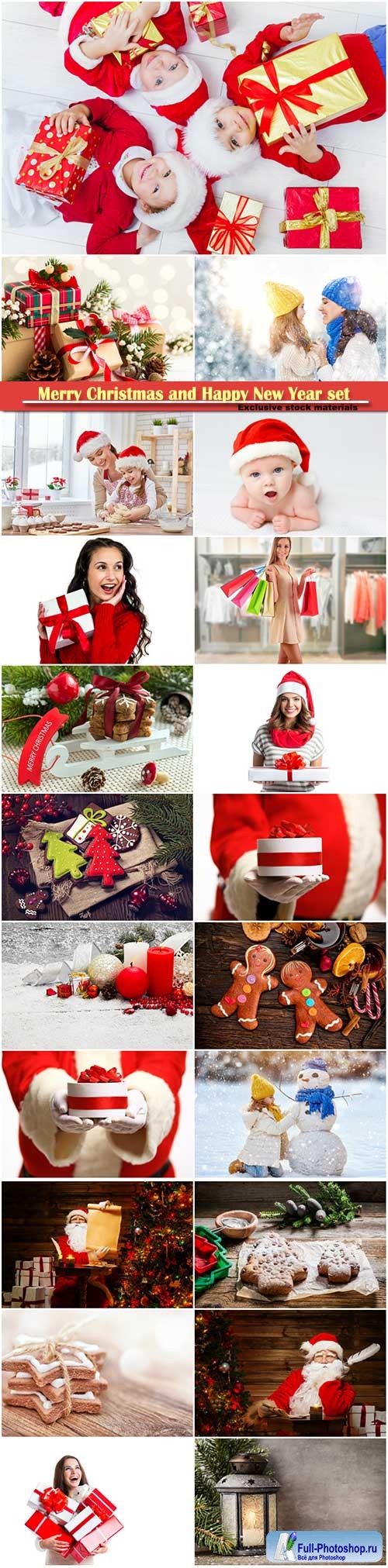 Merry Christmas and Happy New Year stock set # 10