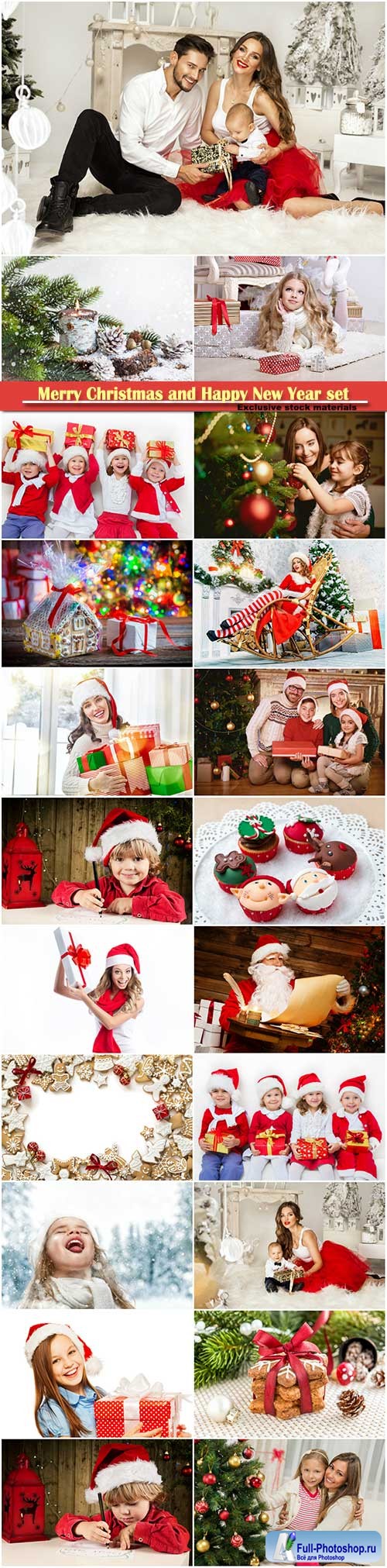 Merry Christmas and Happy New Year stock set # 5