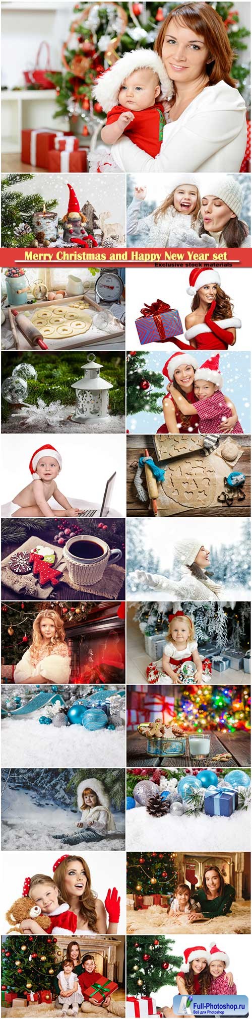 Merry Christmas and Happy New Year stock set # 2