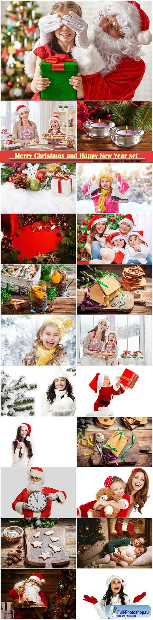 Merry Christmas and Happy New Year stock set # 9