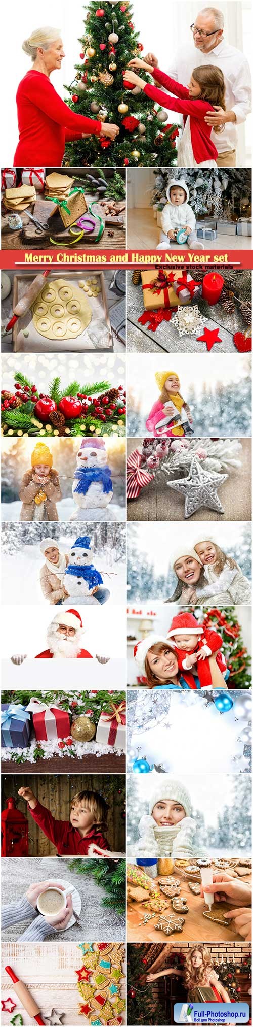 Merry Christmas and Happy New Year stock set # 7