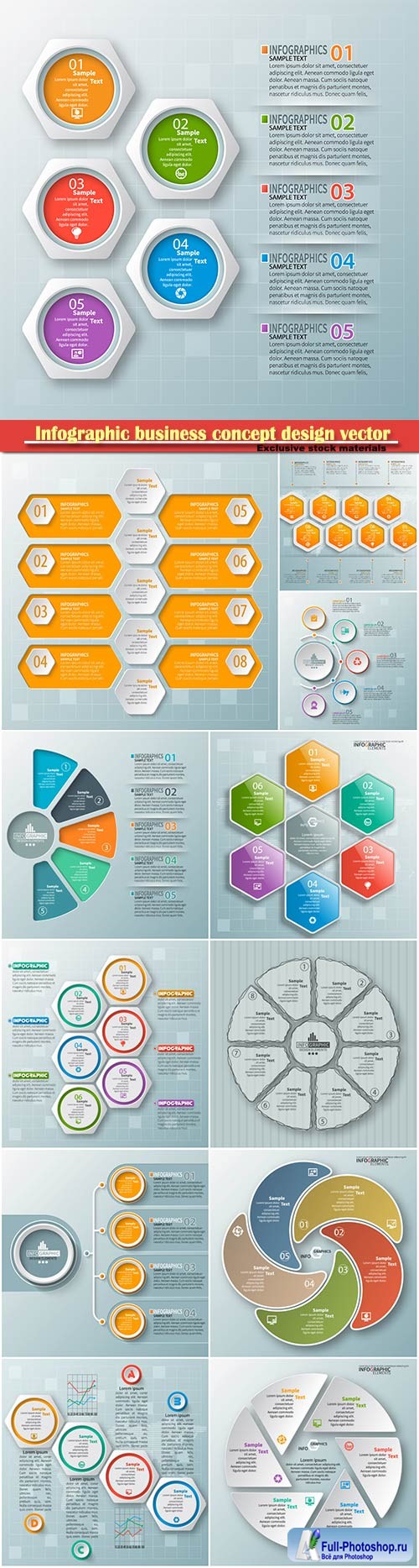 Infographic business concept design vector illustration # 4