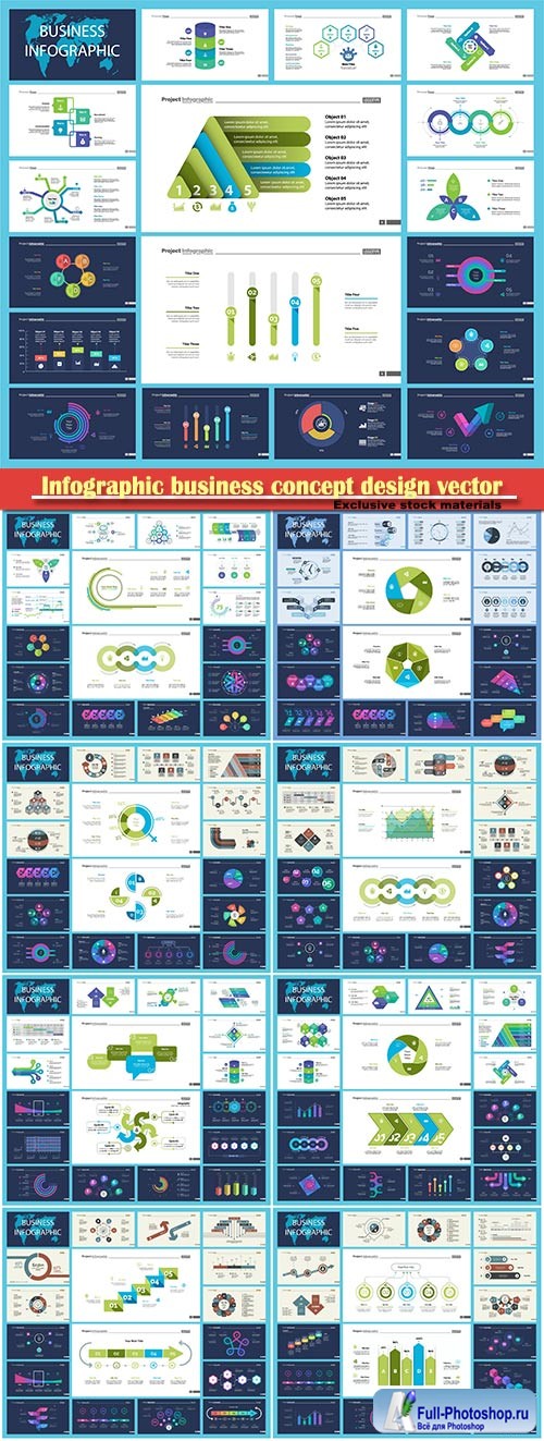 Infographic business concept design vector illustration # 5