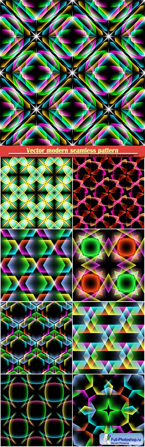 Vector modern seamless pattern, geometric vector background