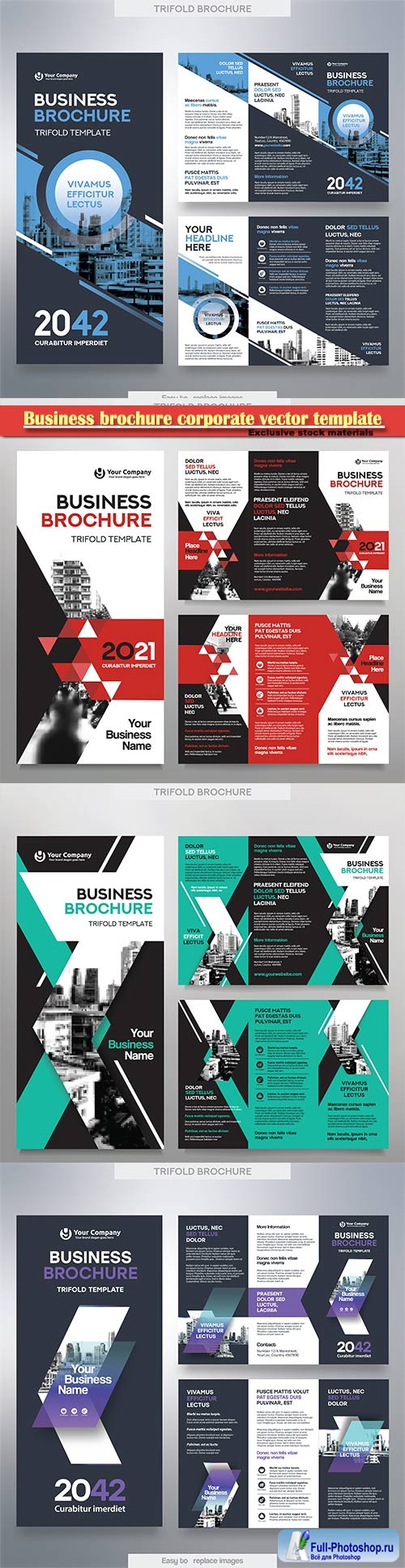 Business brochure corporate vector template, magazine flyer mockup # 49