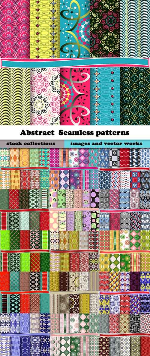 Abstract  Seamless patterns in vector set from stock #16 - 25 Eps