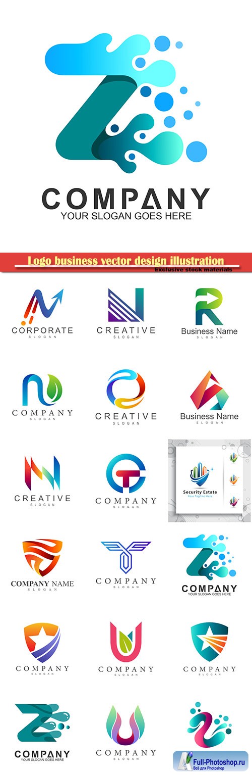 Logo business vector design illustration # 80