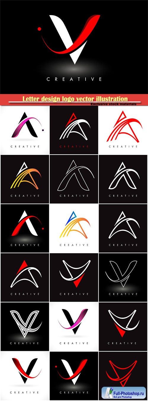 Letter design logo vector illustration
