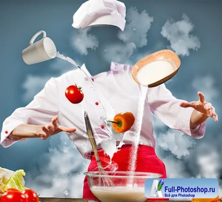 Фотошаблон для photoshop - Магия повара