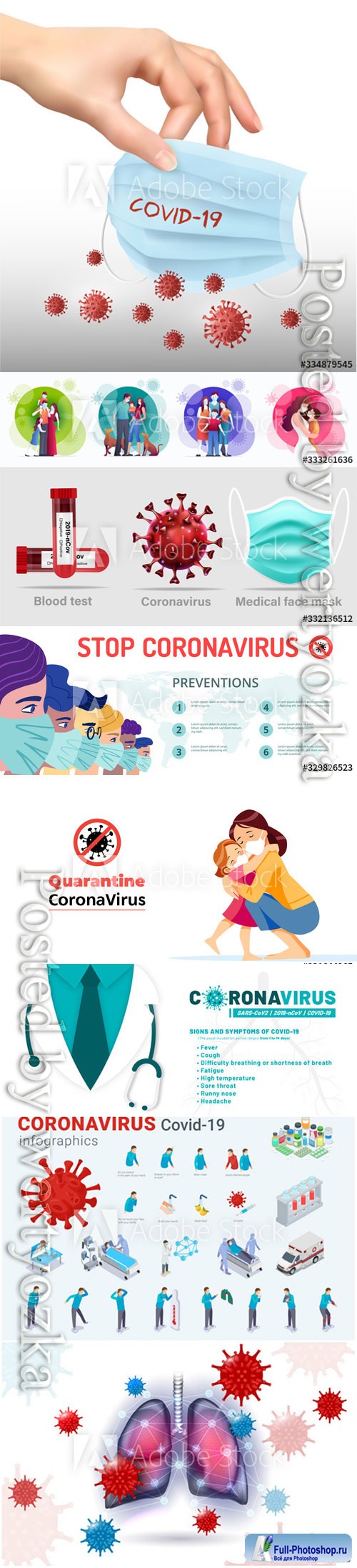 Coronavirus treatment concept vector design