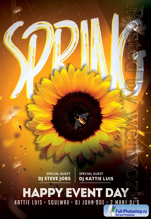 Spring - Premium flyer psd template