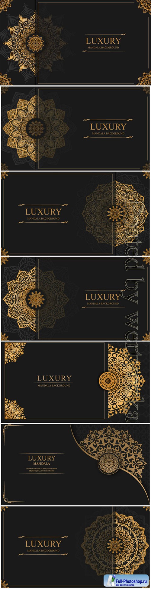 Luxury decorative mandala vector background # 5