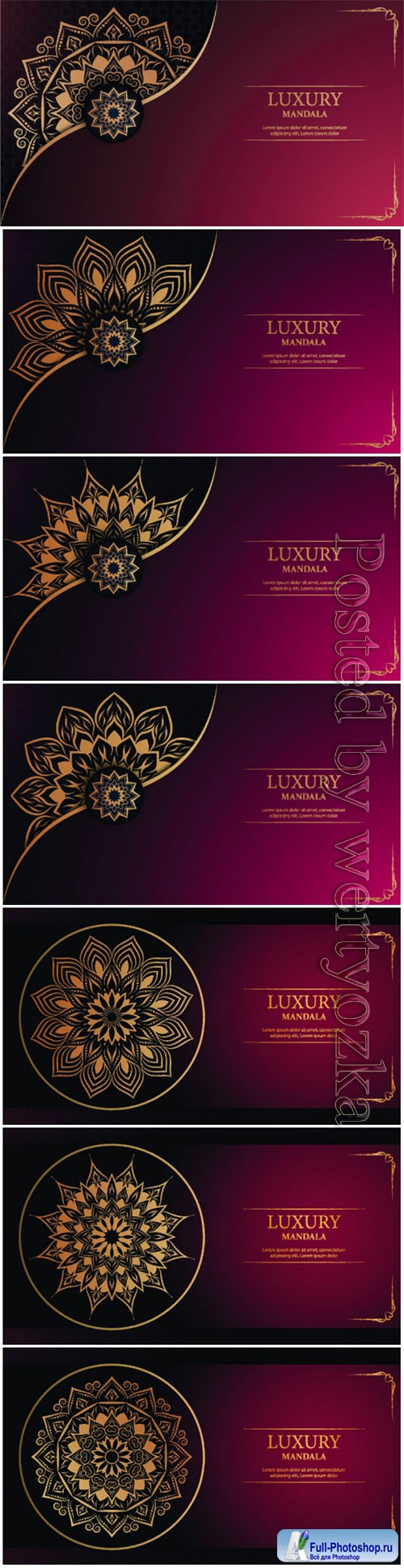 Luxury decorative mandala vector background # 2
