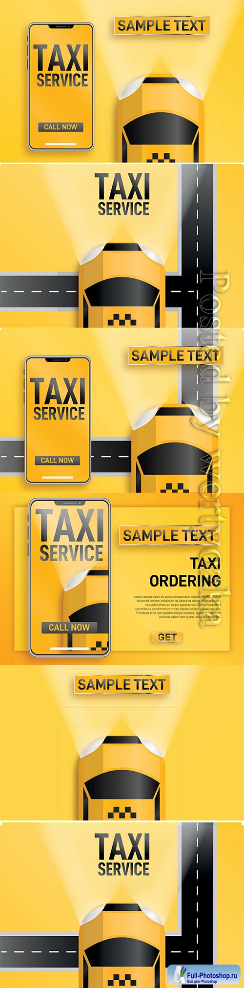 Taxi service online vector illustration