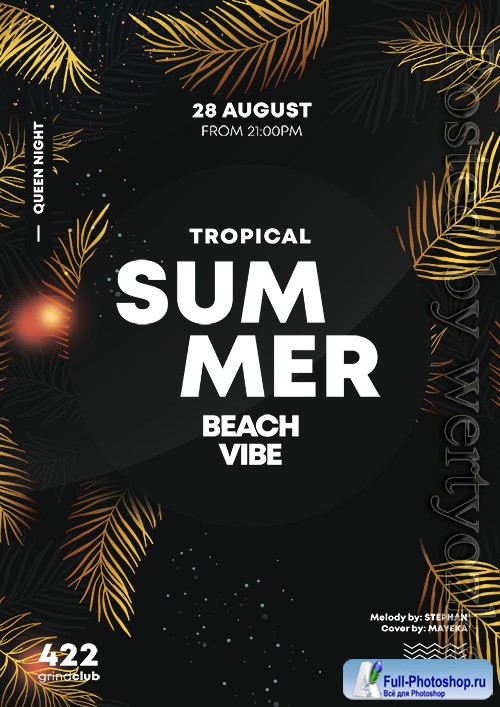 Summer gold - Premium flyer psd template