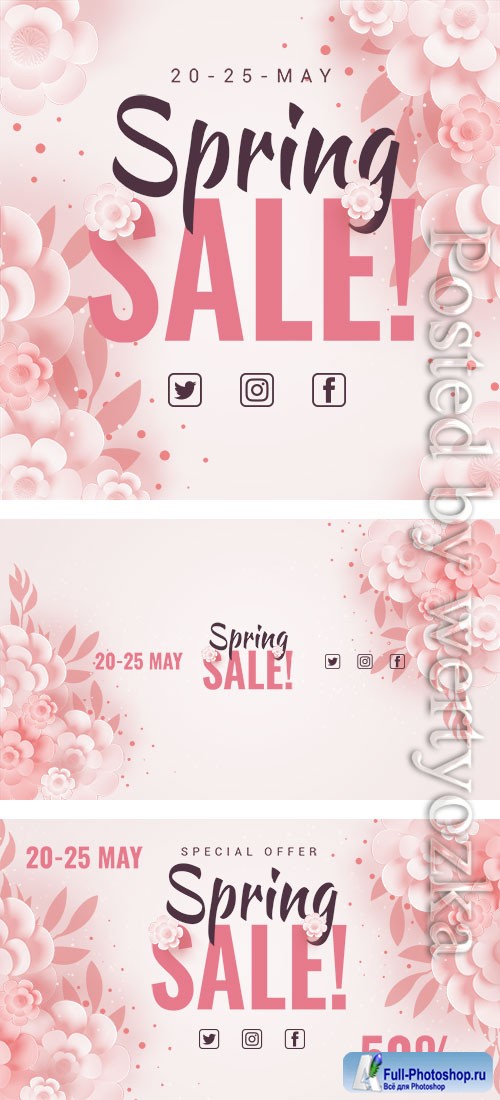 Spring Sale - Premium flyer psd template