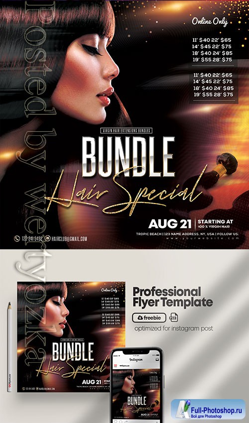 Hair Bundles - Premium flyer psd template