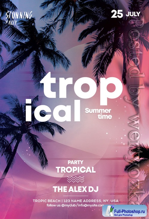 Summer Event Party - Premium flyer psd template