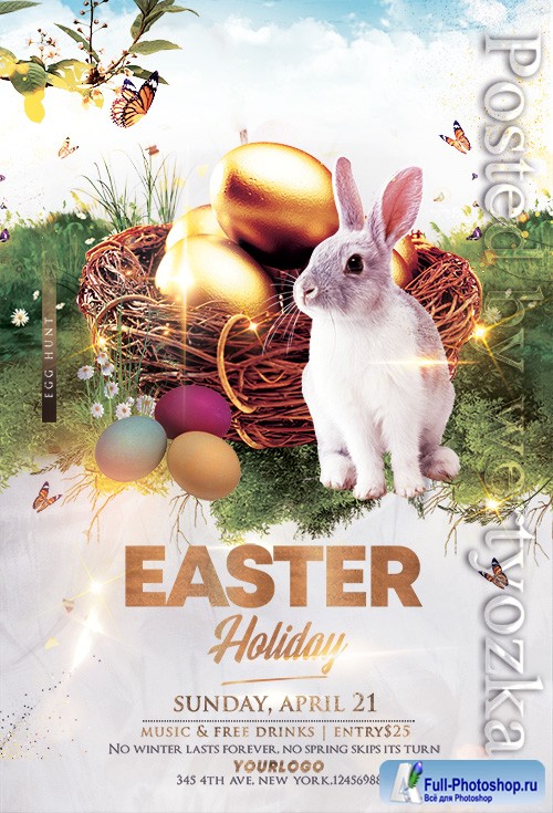 Happy Easter Event4 - Premium flyer psd template