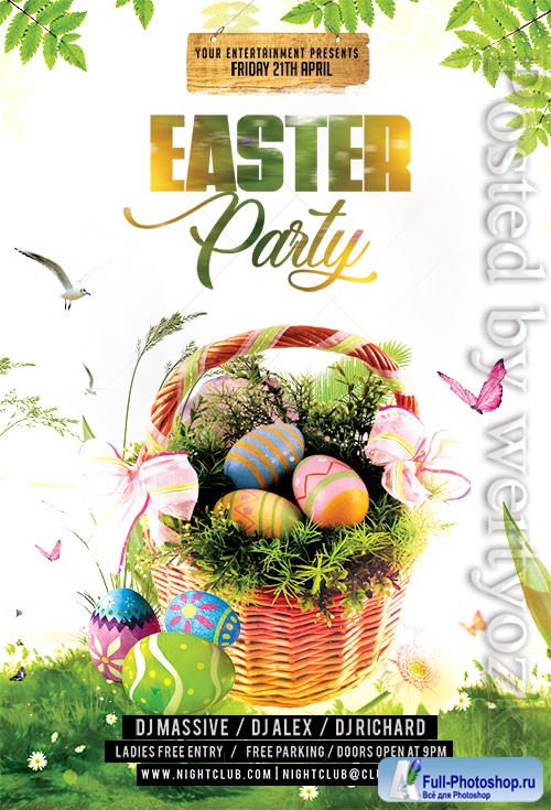 Easter Party Flyer2 - Premium flyer psd template