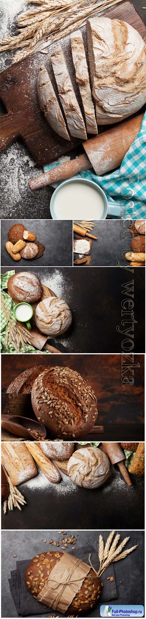 Various bread beautiful stock photo