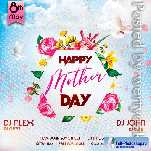 Happy Mother Day - Premium flyer psd template