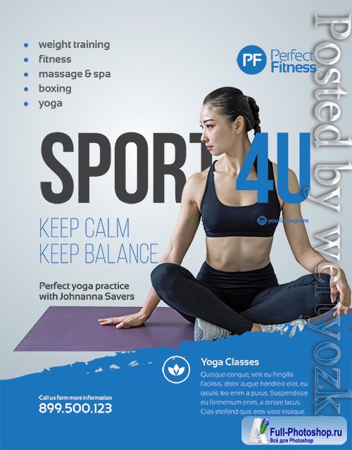 Fitness flyer2 - Premium flyer psd template