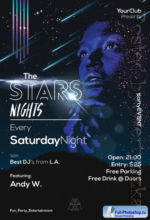 The Stars - Premium flyer psd template