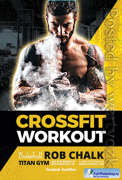 Crossfit Workout - Premium flyer psd template