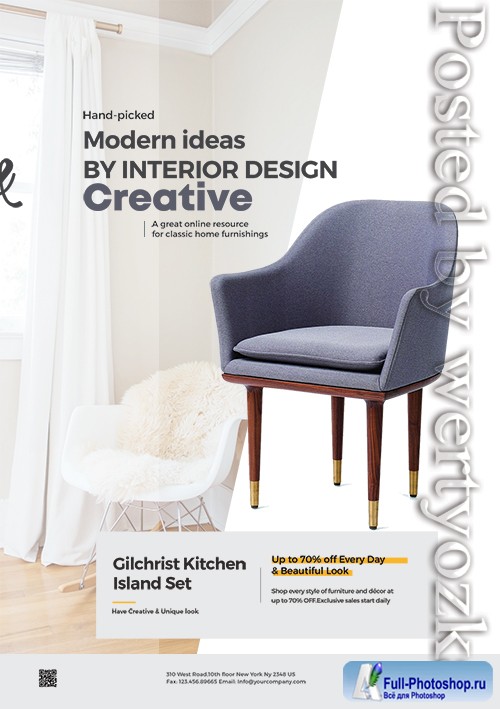 Minimalist Furniture - Premium flyer psd template