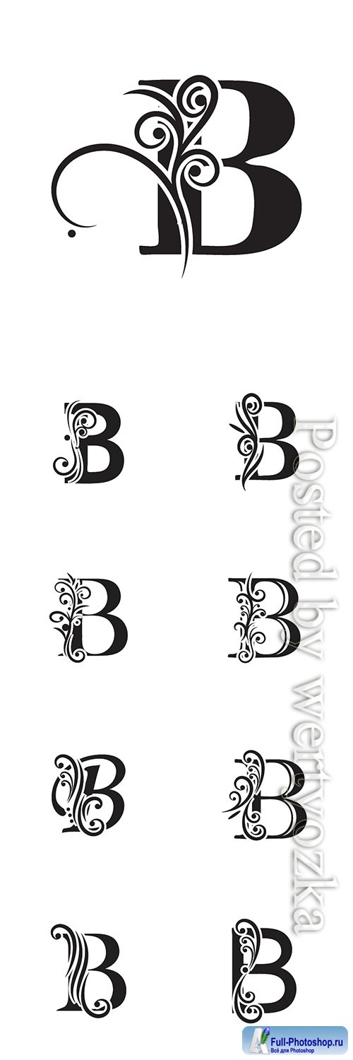 Letter B logo template vector icon design