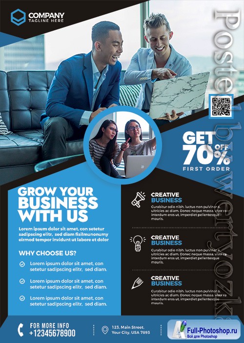 Business Corporate - Premium flyer psd template